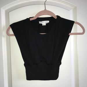 Urban outfitters black crop top
